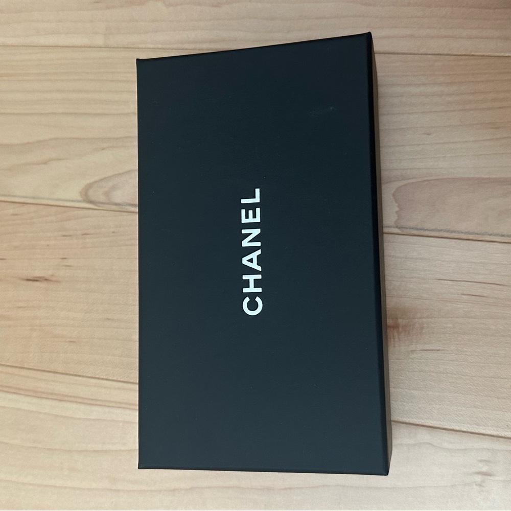 CHANEL Black Gift Box with White Logo